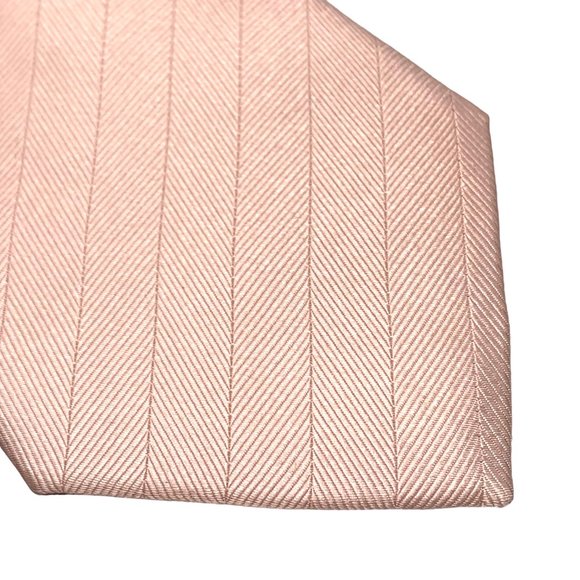 TIE BAR Vow Blush 100% Silk Stain‎ Resistant Handmade Extra Long Necktie NIP - Picture 9 of 10